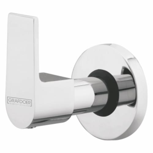 Exposed Part Kit of Concealed Stop Cock with Fitting Sleeve, Operating Lever & Adjustable Wall Flange Chrome
